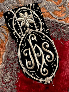 Antique Metallic Embroidery Applique