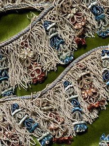 Antique French Wired Silk Passementerie Tassel Trim