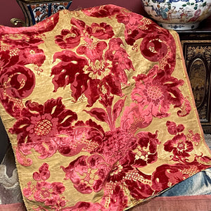 Venetian Cisele Silk Velvet Early 18th Century