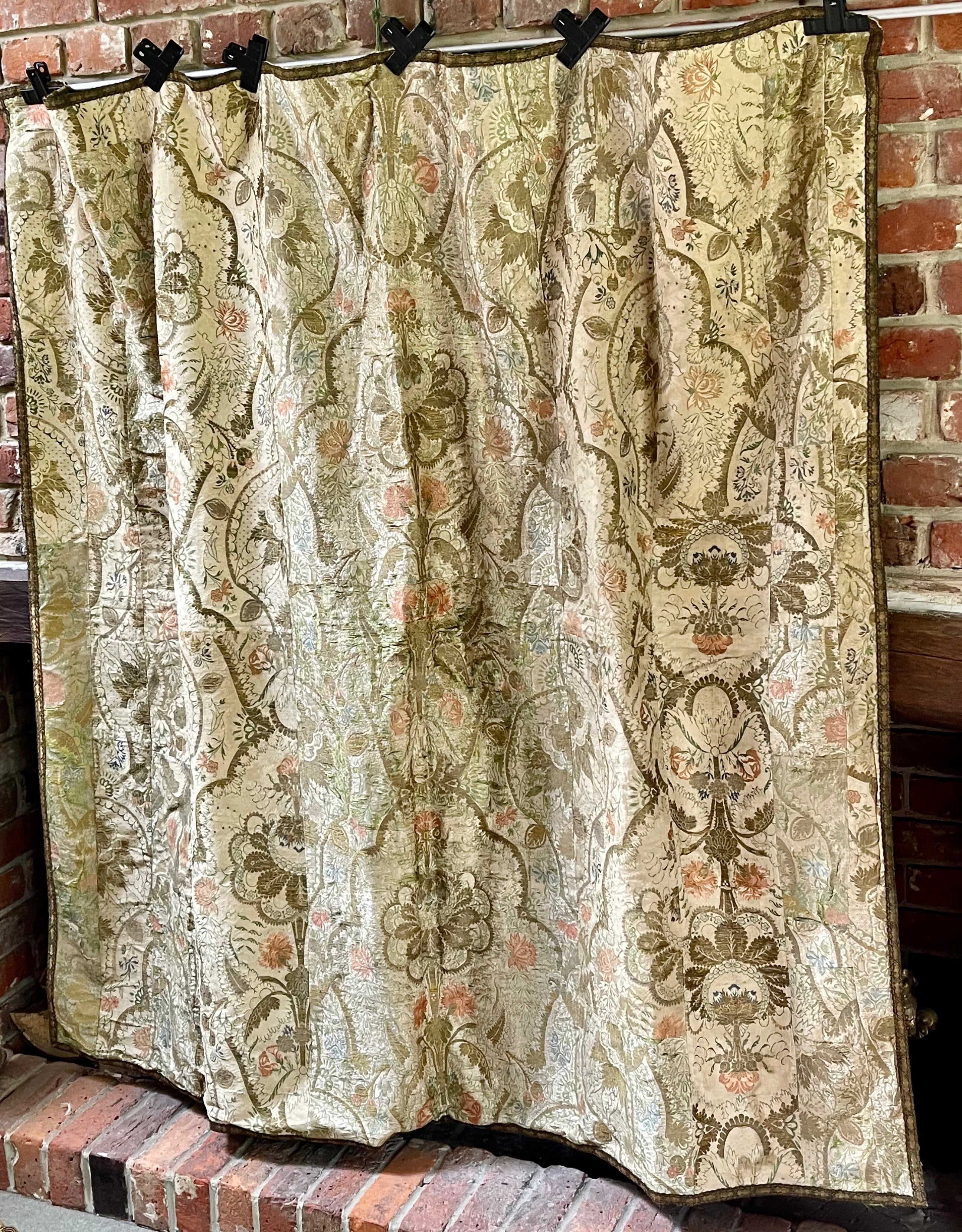 18th Century French Silk Brocade Cover