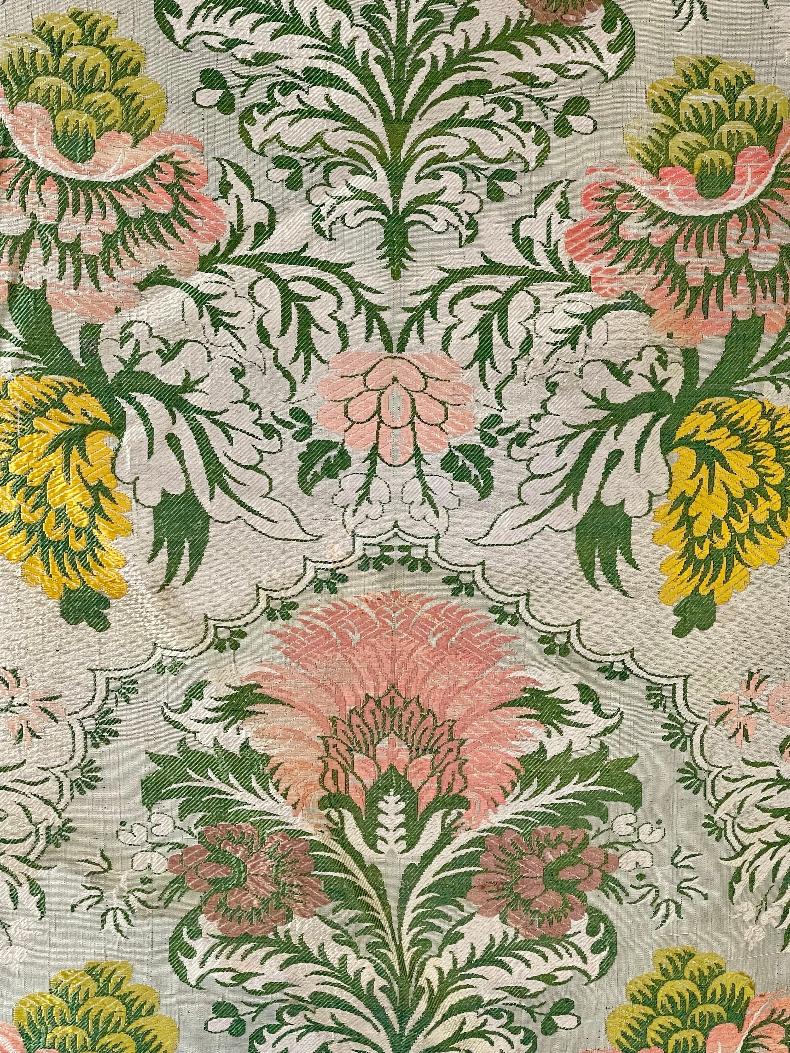 18th Century Fabric  French Silk Brocade