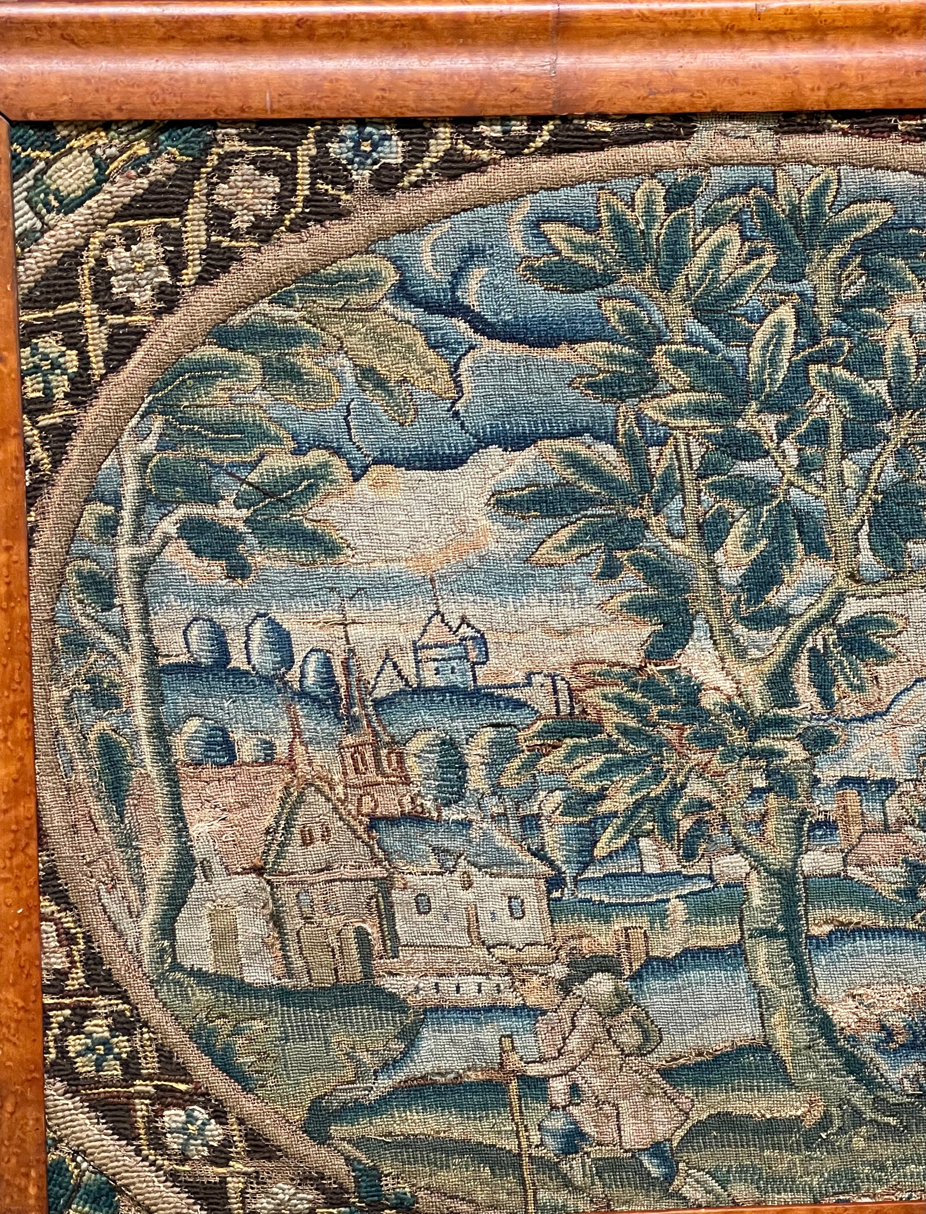 17th century needlework panel
