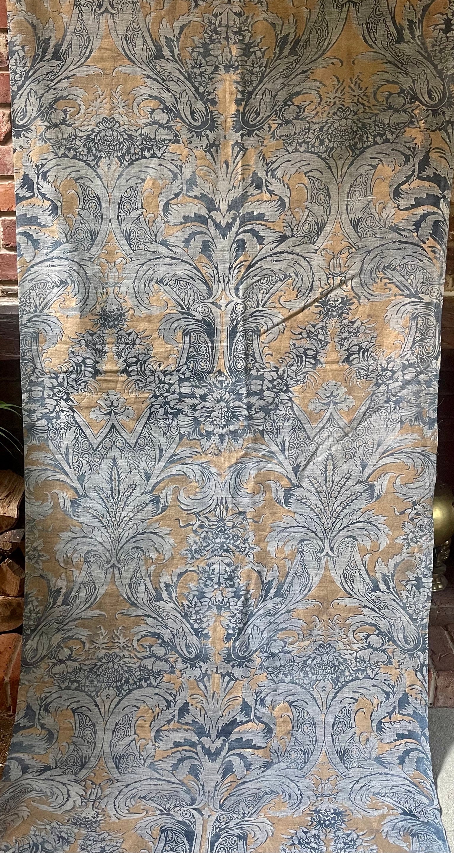 Magnificent Venetian Printed Linen