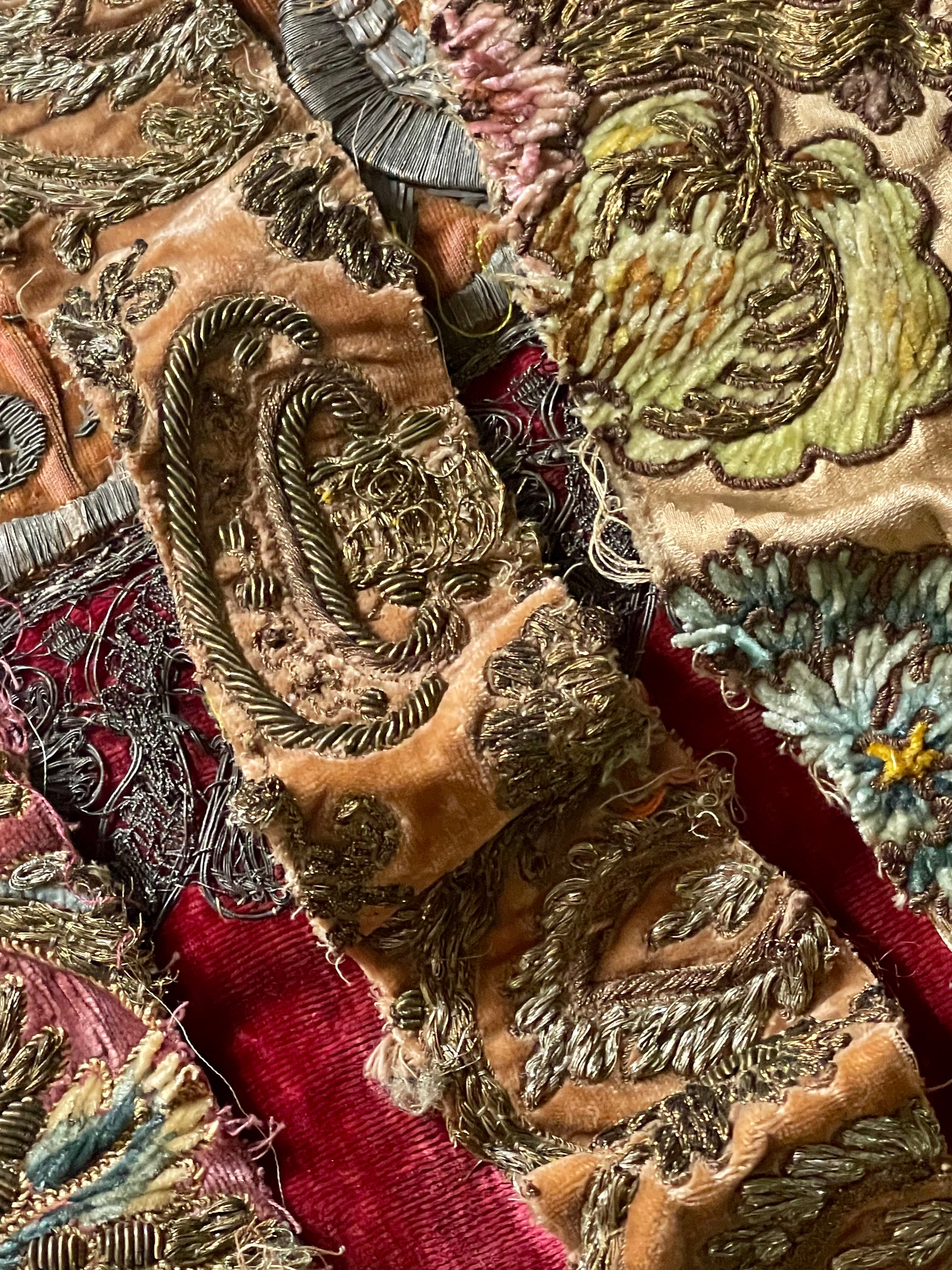 Antique Metallic Embridered Silk Velvet Project Group