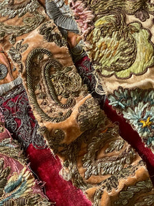 Antique Metallic Embridered Silk Velvet Project Group