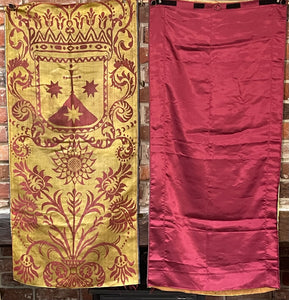 18th Century Silk Brocade Altar Frontal PAIR