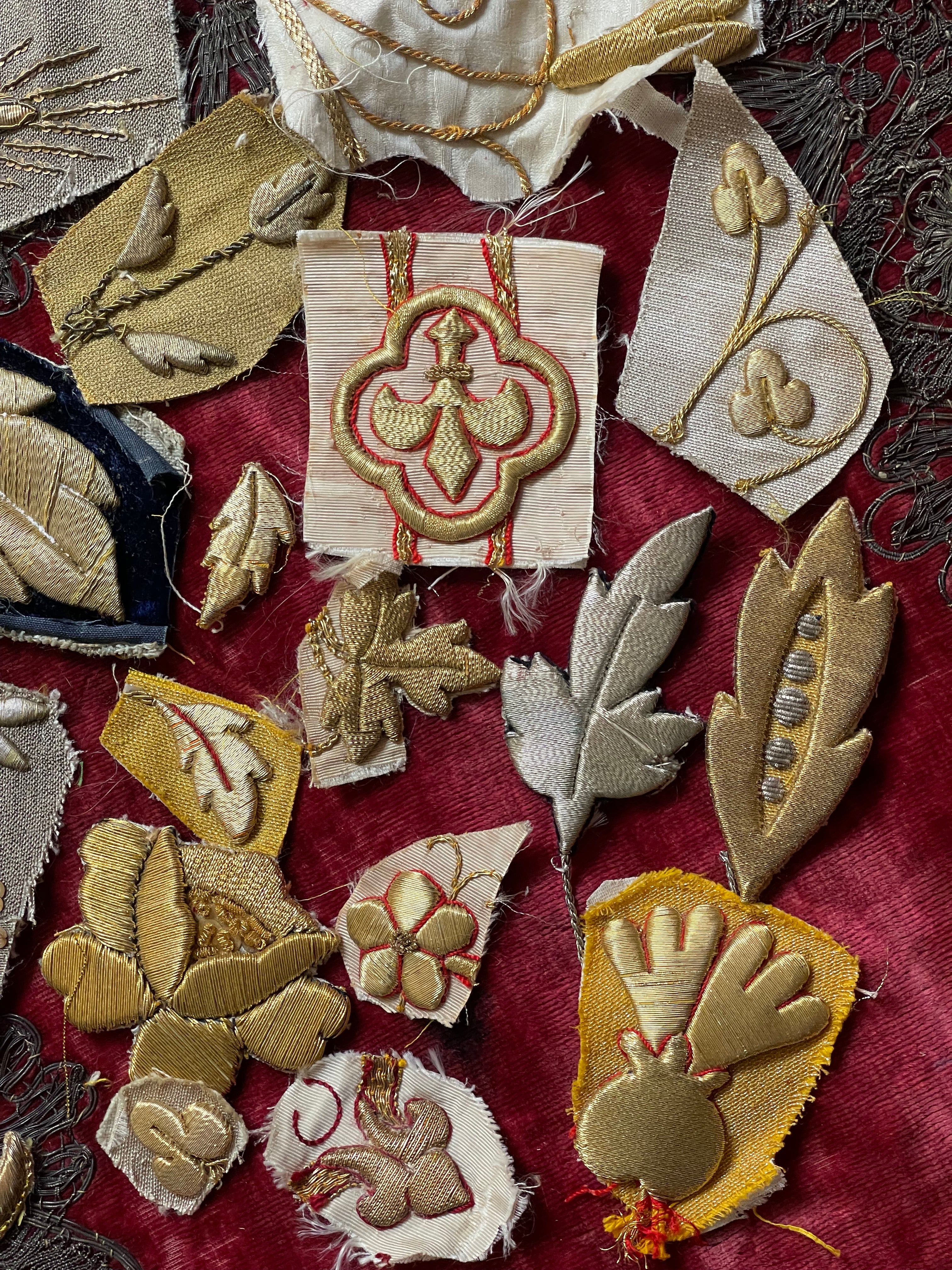 Antique Gold Silver Metallic Applique Project Group