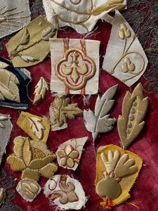Antique Gold Silver Metallic Applique Project Group