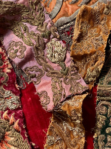 Antique Metallic Embroidered Silk and Velvet Project Group