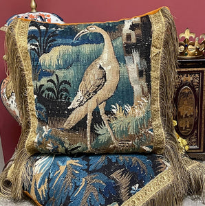 17th Century Aubusson Tapestry Pillow