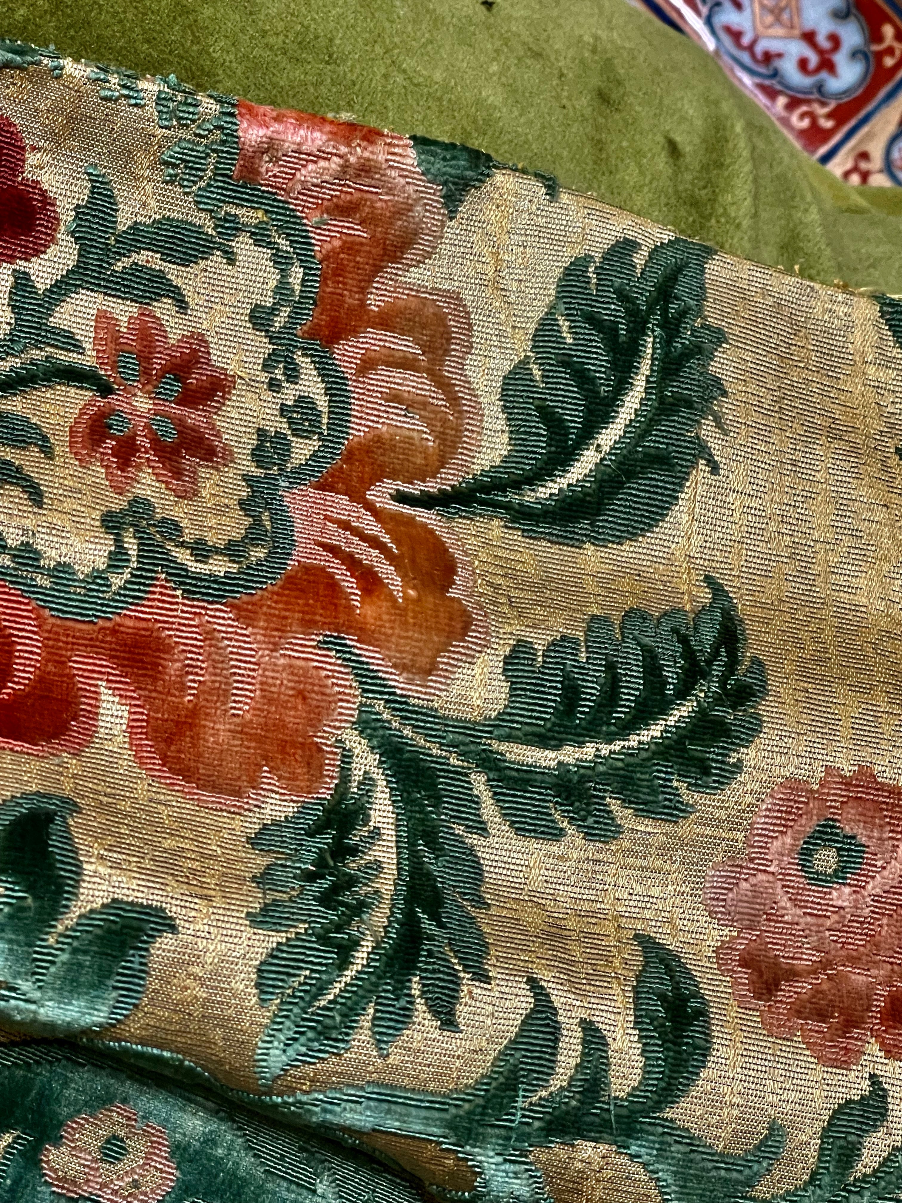 Antique Genoa Silk Velvet Jardiniere Design