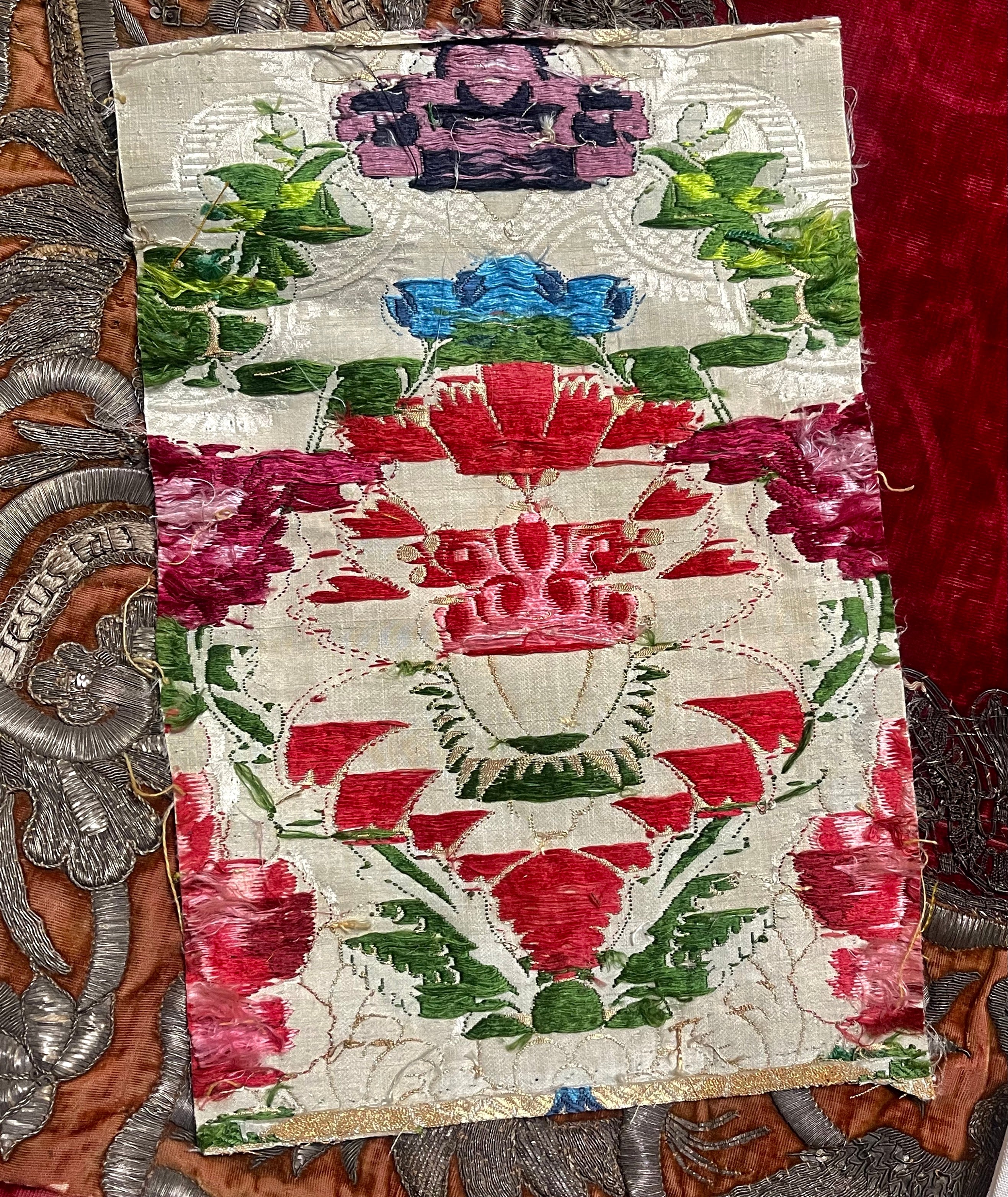 18th Century Lyon Silk Brocade