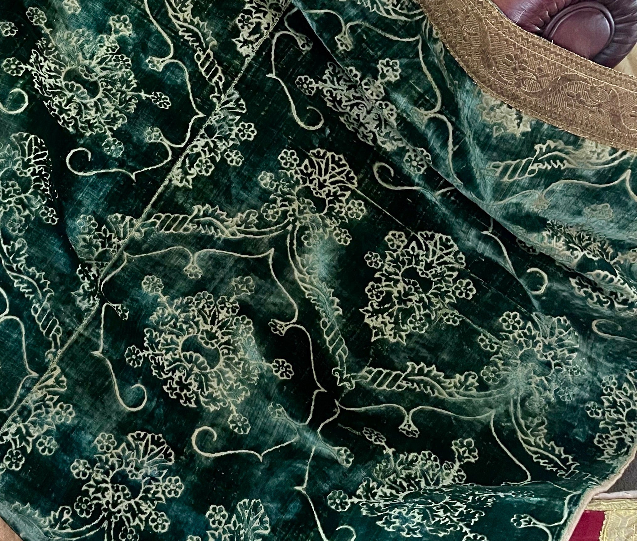 15th Century Italian Silk Velvet Pomegranates