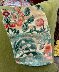 Antique Genoa Silk Velvet Jardiniere Design