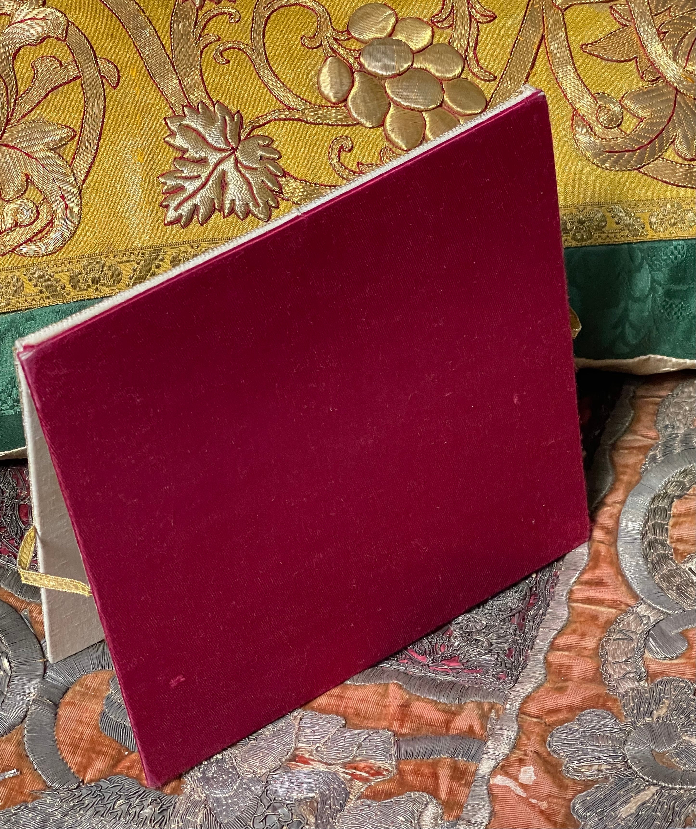 Antique Ecclesiastic Velvet Bourse