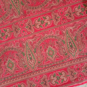 Antique French Printed Fabric Indienne Design