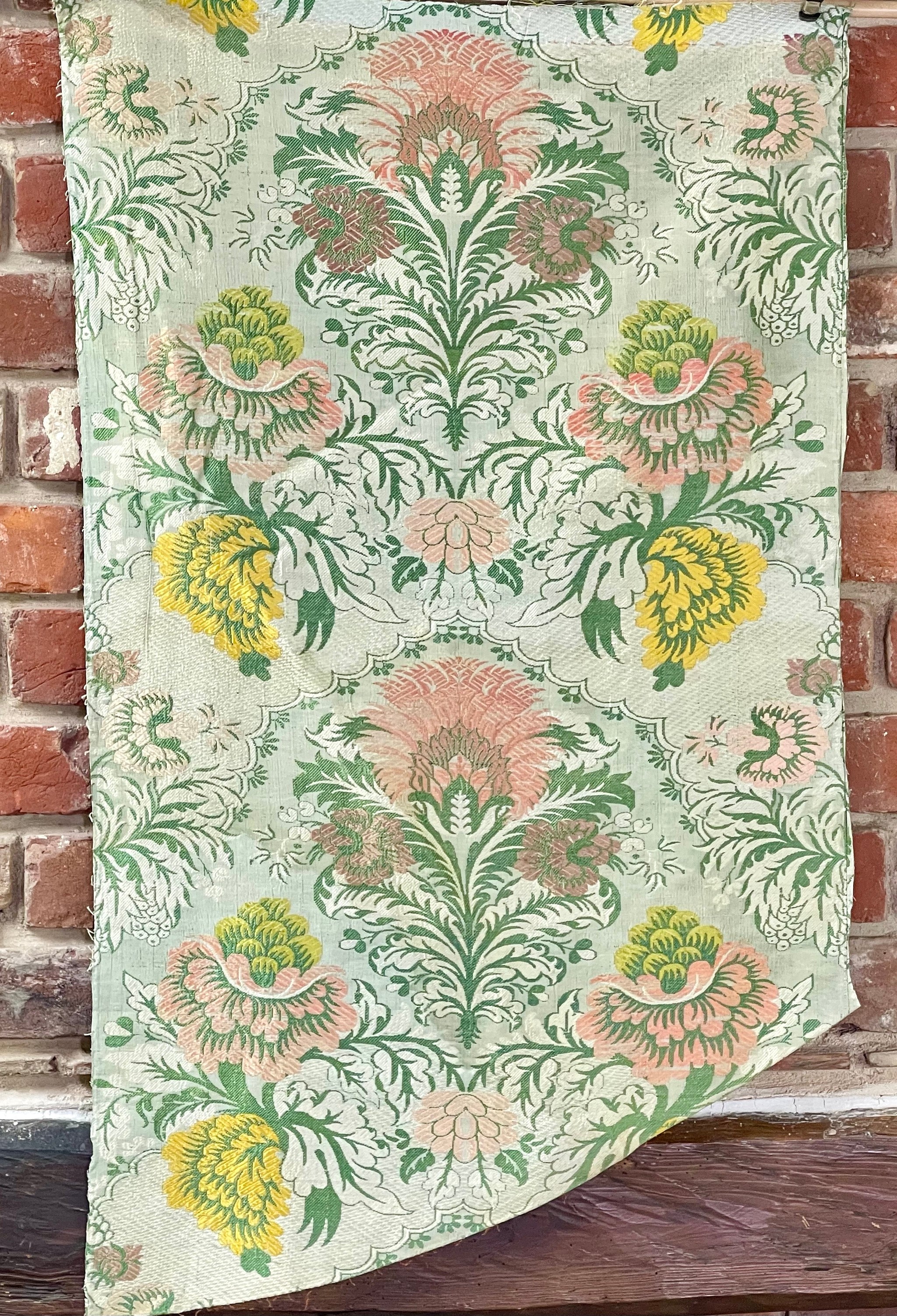 18th Century Fabric  French Silk Brocade