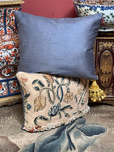 18th Century Crewelwork Cushions PAIR