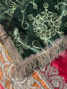 Ferronerie Silk Velvet Cover Pomegranate Design 15th Century