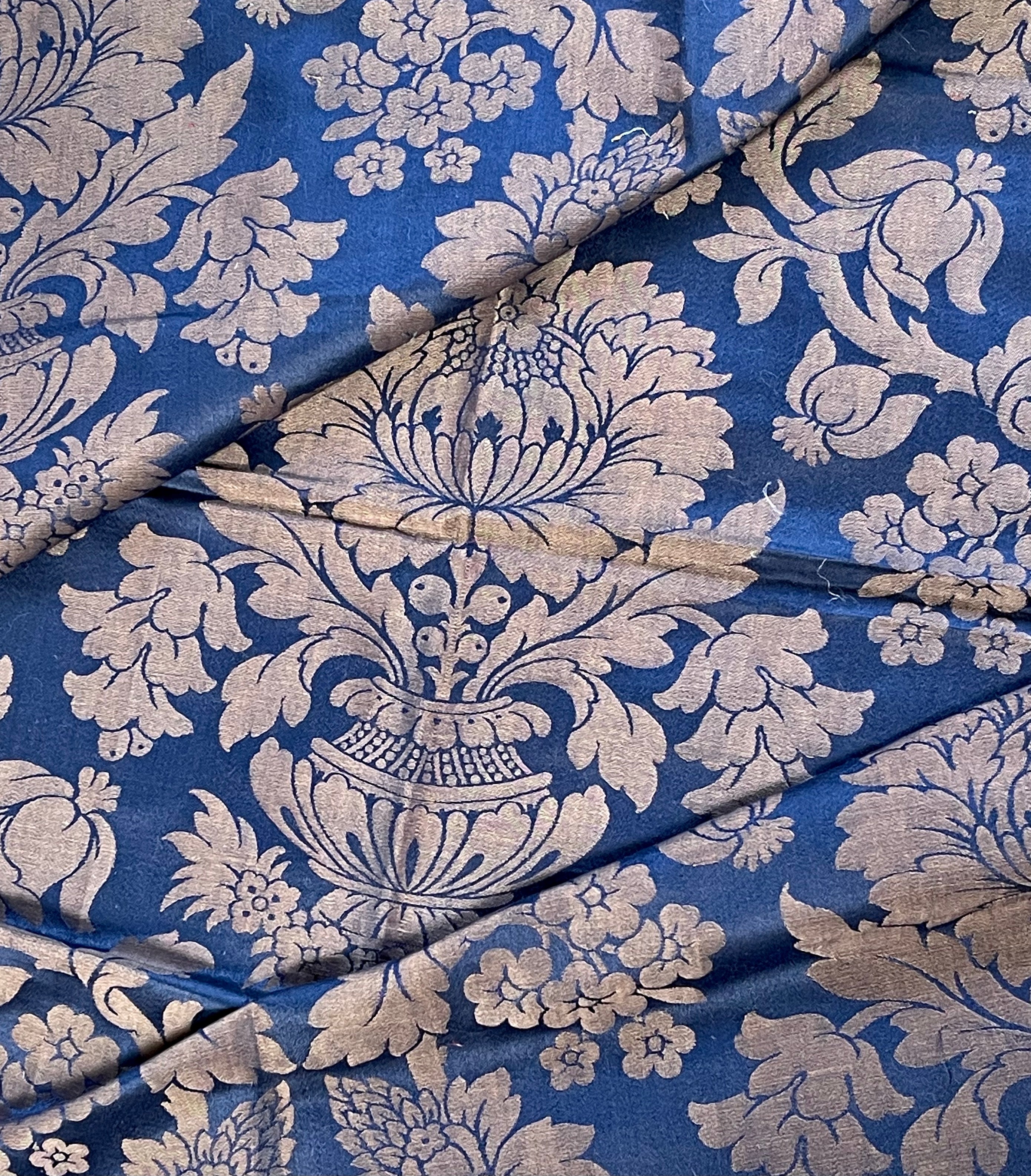 Antique Italian Silk Brocade Fabric