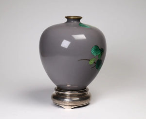 Antique Japanese Cloisonne Ginbari Vase