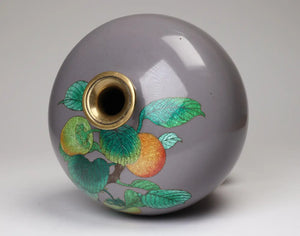Antique Japanese Cloisonne Ginbari Vase