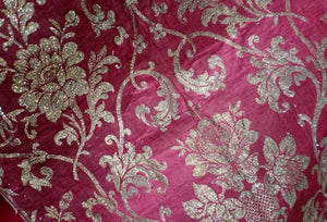 18th Century French Lyon Silk Brocade