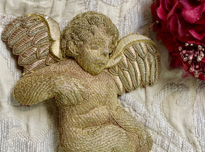 Antique Goldwork Cherub Guilermo Carasquilla Workshop