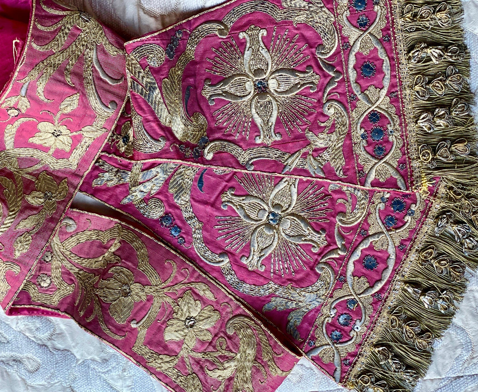 18th Century Embroidery Vestment Stole