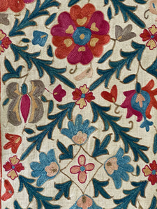 Antique Nim Suzani Silk Embroidery