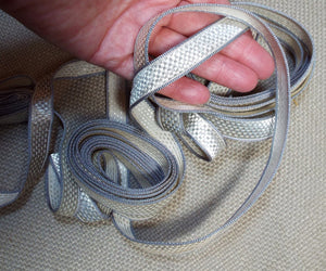 Antique Silver Metallic Ribbon Trim               S348