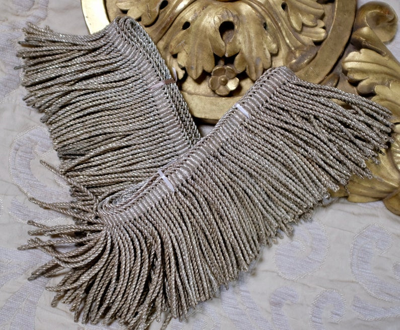 Antique Silver Metallic Passementerie