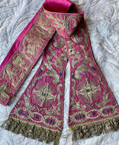 18th Century Embroidery Vestment Stole