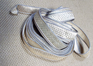 Antique Silver Metallic Ribbon Trim               S348