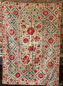 Antique Nim Suzani Silk Embroidery