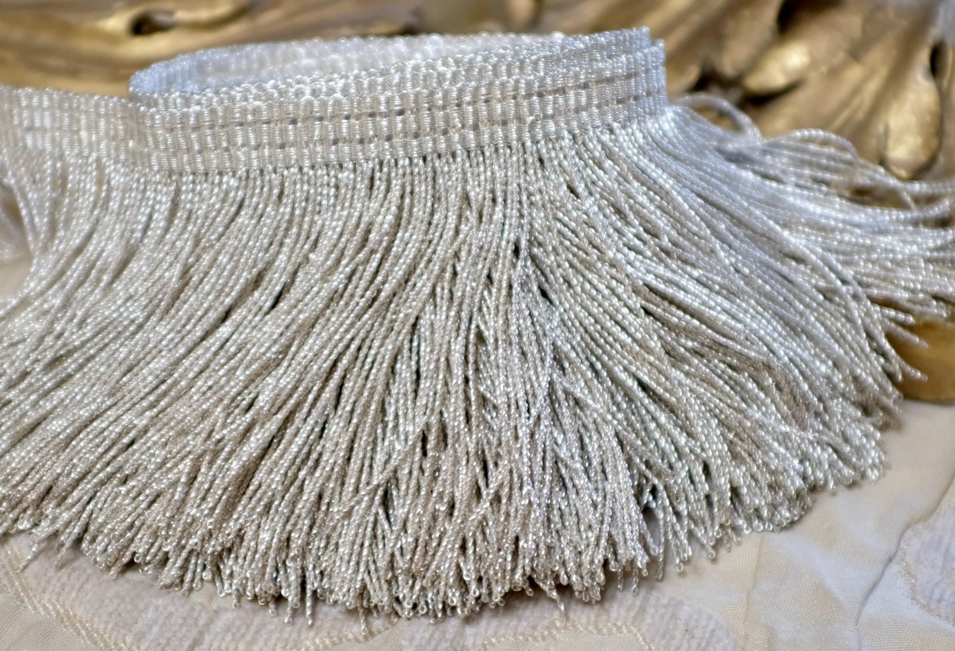 Antique French Silver Metallic Tassel Trimming   S4213