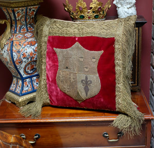 Antique Pillow Armorial