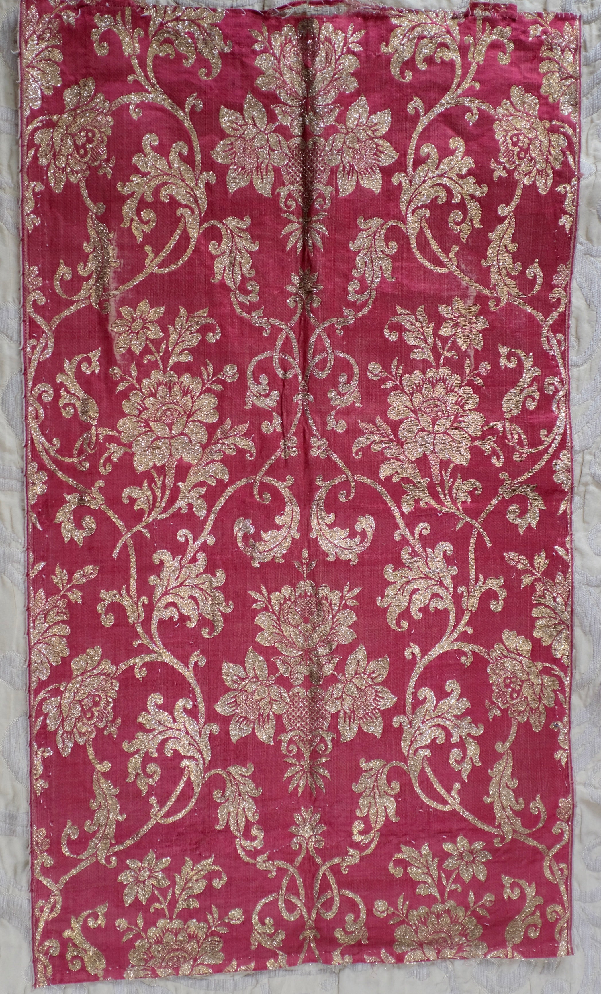 18th Century French Lyon Silk Brocade