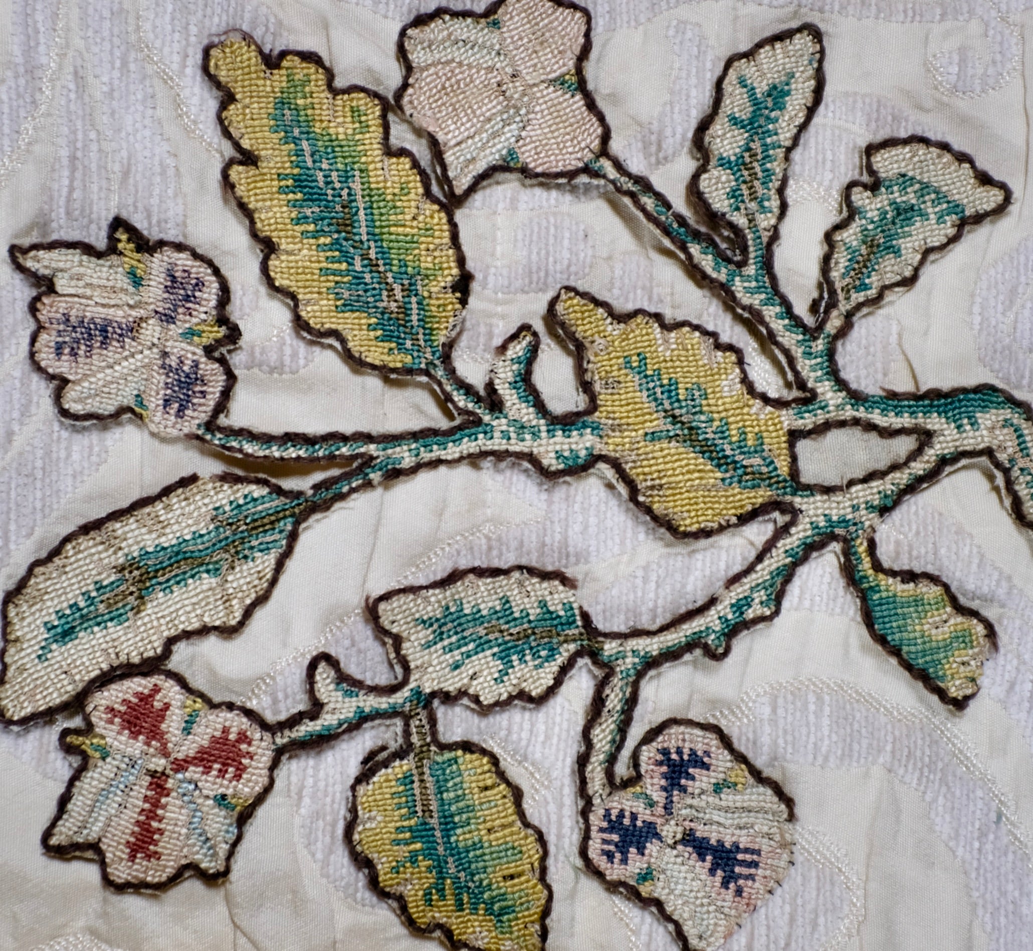 17th Century Needlework Slip Flowers