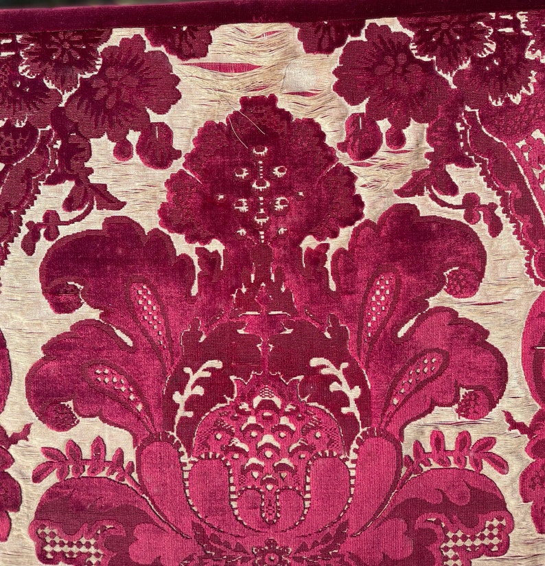 Venetian Cut Velvet Panel circa 1700