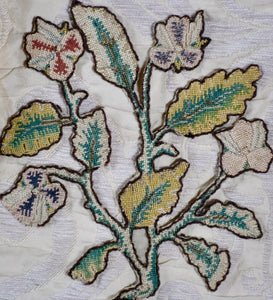 17th Century Needlework Slip Flowers