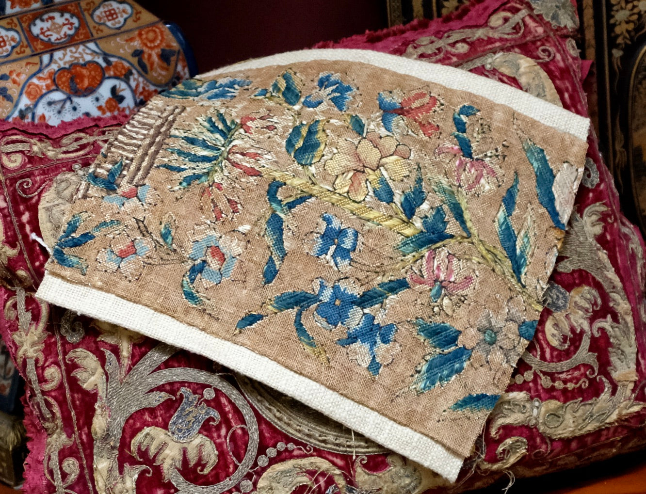 17th Century Needlework Panel