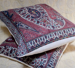 Antique Pillow Block Printed Kalamkari Chintz