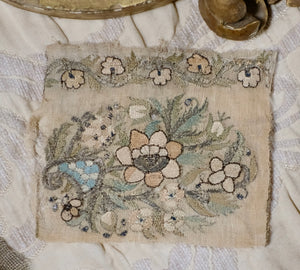 Antique Embroidered Turkish Towel Fragments