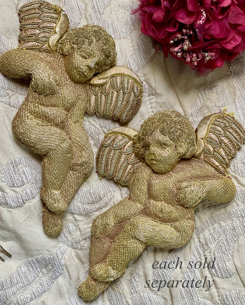 Antique Goldwork Cherub Guilermo Carasquilla Workshop