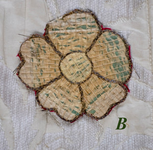 17th Century Italian Silk Floss Flower Applique