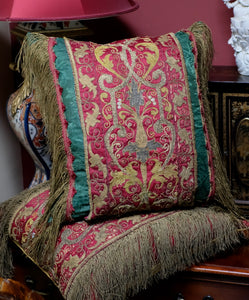 Antique Cushion 17th Century Embroidery