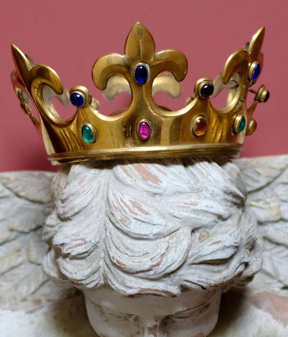 Antique Jewelled Santos Crown