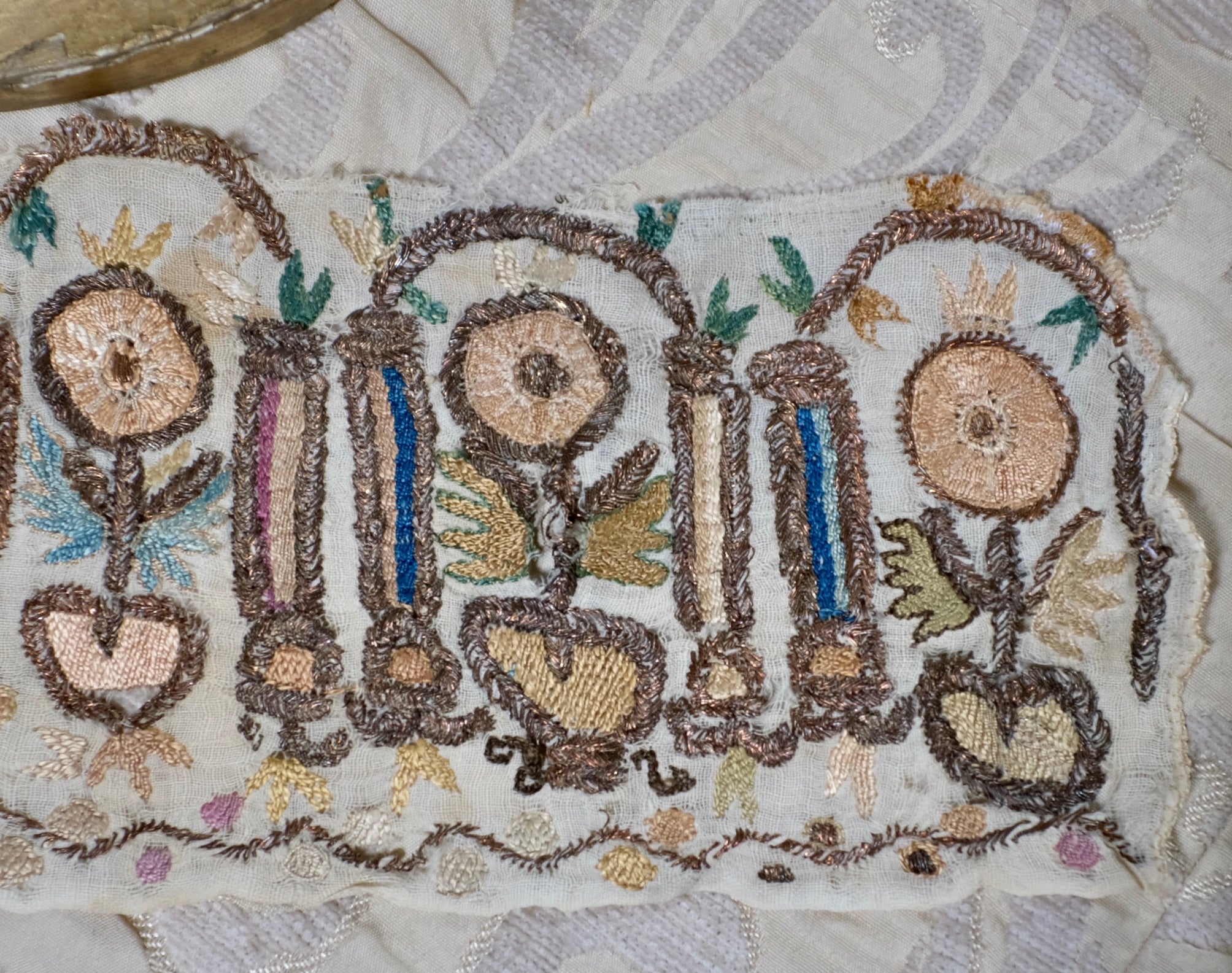 Antique Embroidered Turkish Towel Fragments