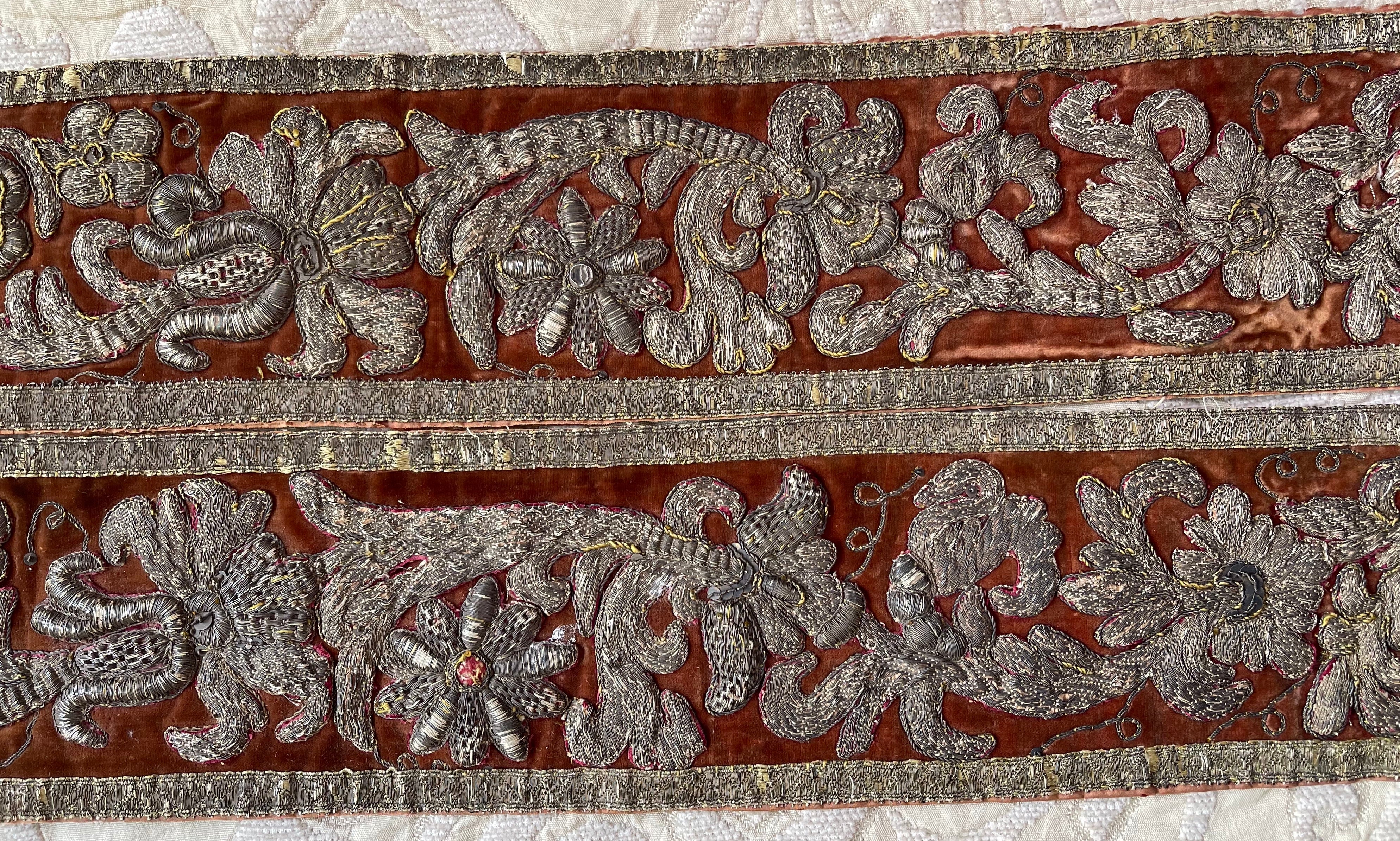 Circa 1600  Embroidered Stole Antique Vestment